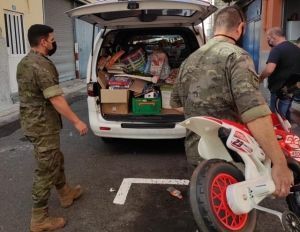 El RACA 93 y la USBA de Tenerife realizan una donación a las Voluntarias de la Caridad San Vicente de Paul