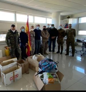 “A favor de los pobres”. Recogida de alimentos y ropa en el Cuartel General de la OTAN. Nápoles.