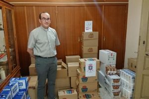 Recogida de alimentos. Academia de Logística de Calatayud. Zaragoza