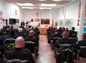 Celebración de las patronas en la UME: Artillería, Infantería y Ejército del Aire.