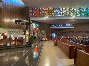El Ordinario Castrense preside una misa en honor de la Virgen del Pilar, patrona de la Guardia Civil