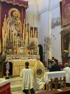 Visita del Ordinario Castrense a la Parroquia Castrense del Santo Ángel. Cádiz.