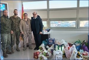 Campaña de recogida de alimentos en el Cuartel General Conjunto Aliado en Nápoles