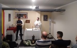 Bendición del nuevo Sagrario de la Capilla de la Base de Lielvarden en Letonia