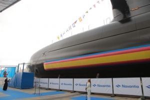 El Rey preside la ceremonia de puesta flote del submarino S-81, en la que participó el Ordinario Castrense de España